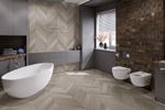 Кварц-винил SPC Damy Floor Chevron SPC 0,75мм 5,2 мм ПАЛЕ-РОЯЛЬ 1.676 м2