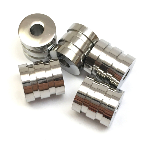 Бусины-цилиндры нержавеющая сталь 10х10 мм