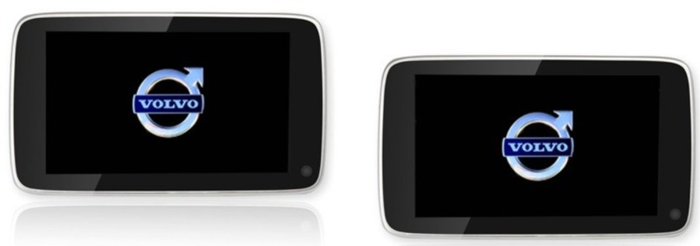 Комплект мониторов на подголовник для VOLVO - ERGO ER11VL с сенсорным экраном 11” (Full HD 1920x1080, Android, 3+32Gb, 4G) серебряный