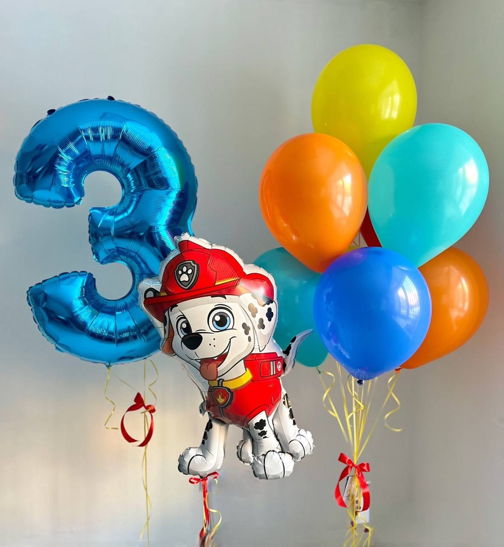 Яркие шары в стиле щенячий патруль/ Маршал №2034