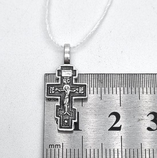 Православный крестик. Распятие Христово. Спаси и Сохрани.