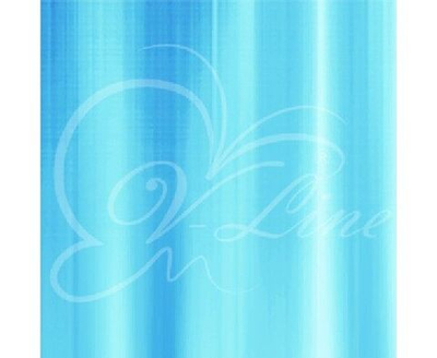 Штора для ванной комнаты 180х180см, 10 колец, водонепроницаемая занавеска в ванную, полиэтилен, голубая 0811/6671 Вилина