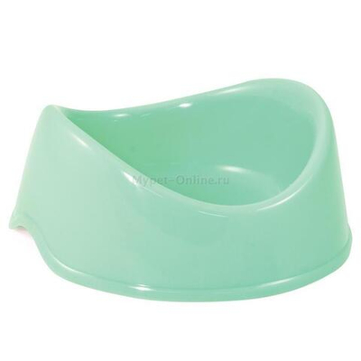 Миска пластиковая "Бисквит", бирюзовая, 0,4л, Gamma