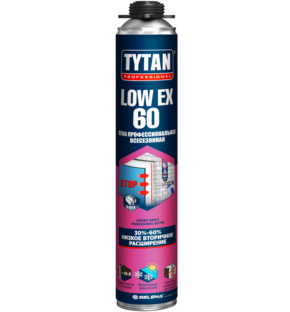 Пена Tytan Professional 60 LowEx монтажная профессиональная всесезонная