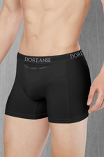 Мужские трусы-боксеры с горизонтальным гульфиком Doreanse Cotton Premium (Размер: XL) (Цвет: темно-синий)