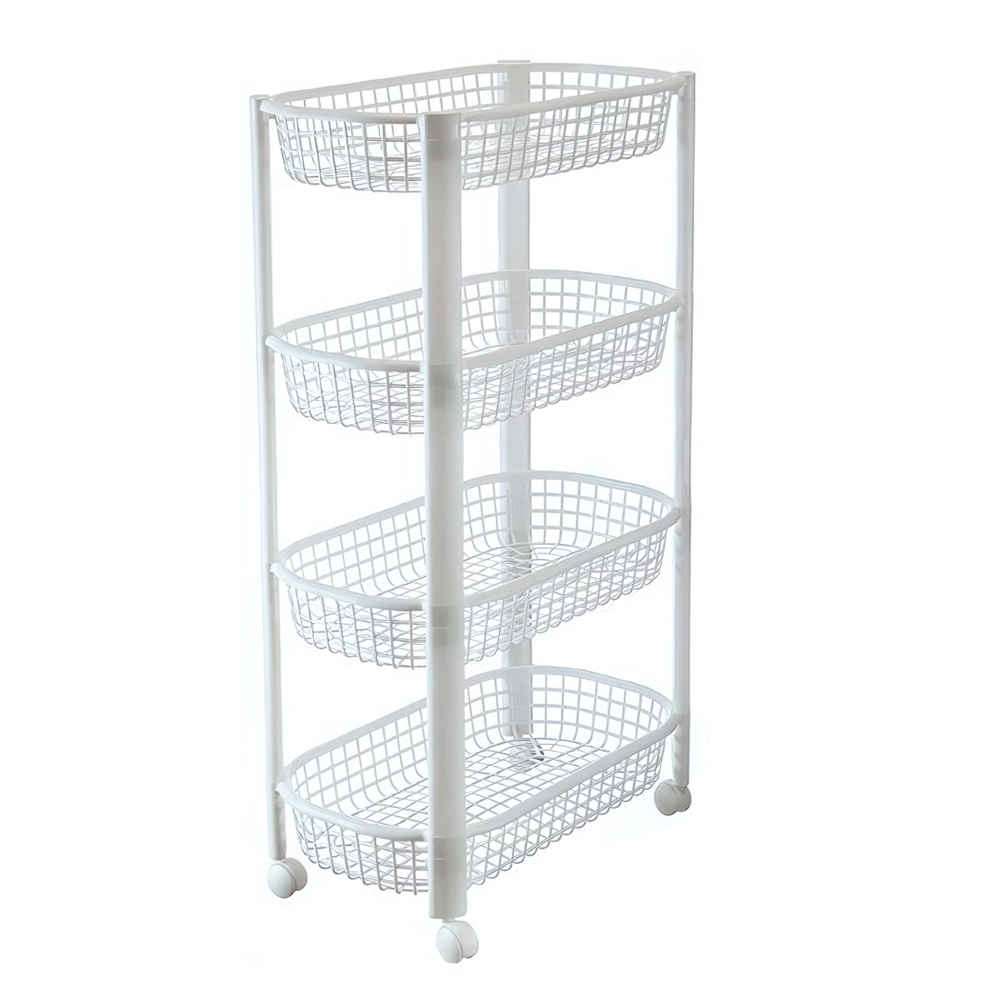 Полка овощная на колесах (4 секции)