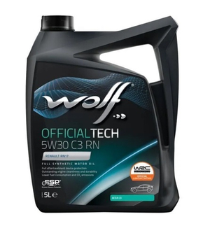 Масло моторное Wolf OfficialTech 5W30 C3 RN 5 л