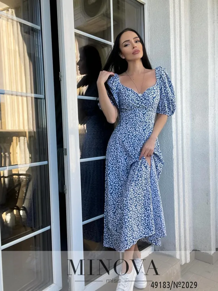 Платье 2029-синий Minova