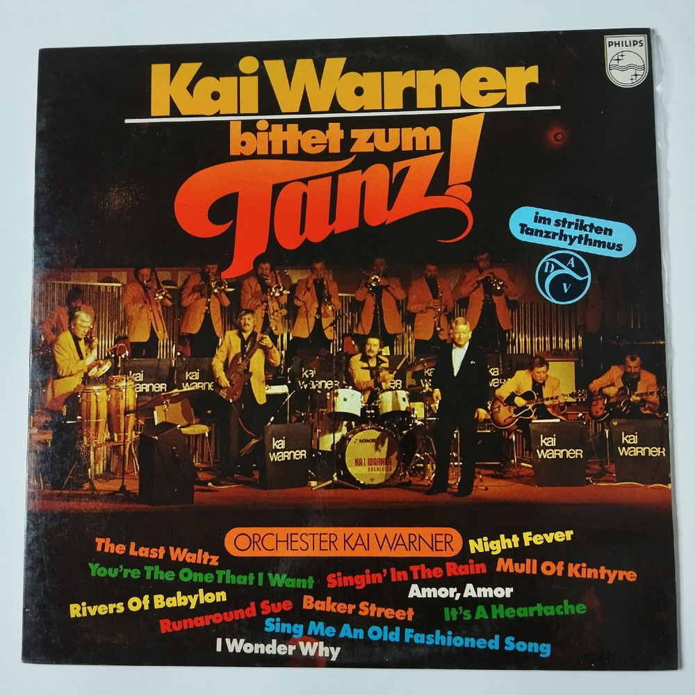 Винтажная виниловая пластинка LP Kai Warner Bittet Zum Tanz (Germany 1978)