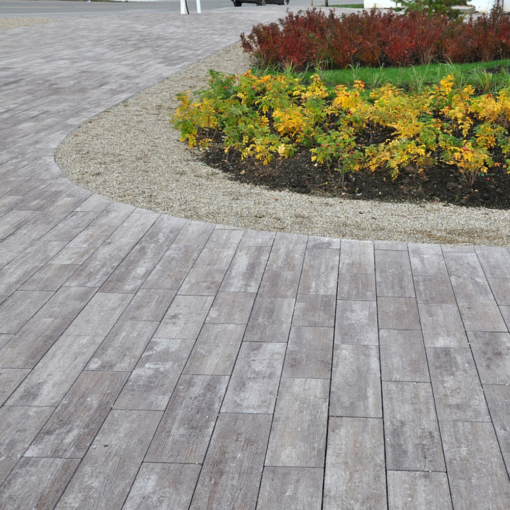 Тротуарная плитка СТОУНВУД - Венге, комплект из 4 видов плит