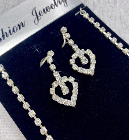 Комплект украшений, серьги + колье