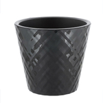 Горшок для цветов InGreen Manhattan D160мм, 1,6 л c дренажной вставкой, оникс