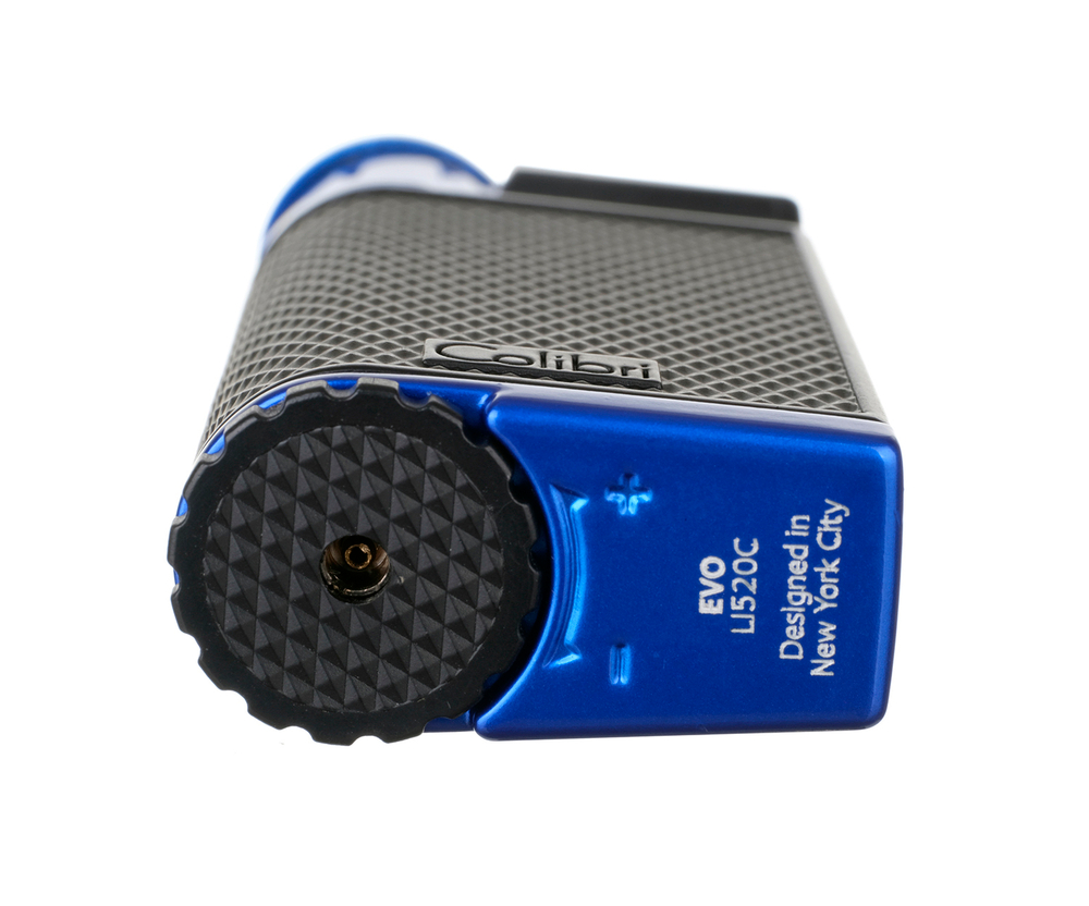 Зажигалка сигарная Colibri Evo, черно-синяя