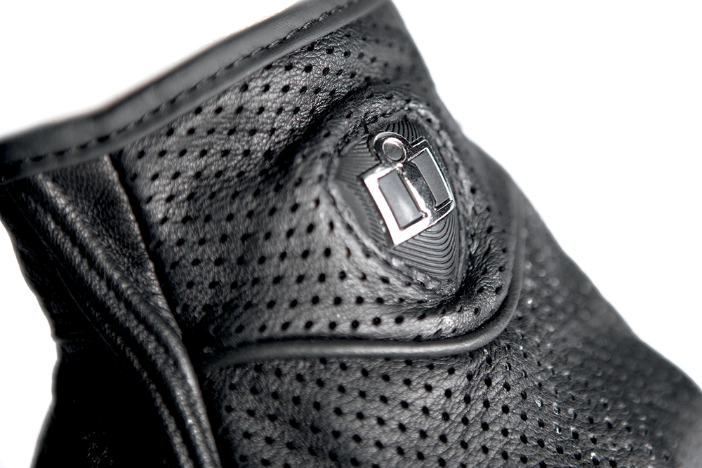 Мотоперчатки - ICON PURSUIT TOUCHSCREEN (женские, перфорированные, черные)