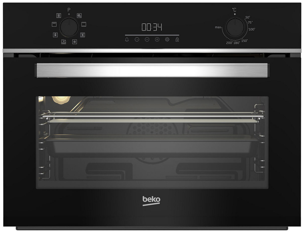 Духовой шкаф Beko BBCM13300X черный/серебристый