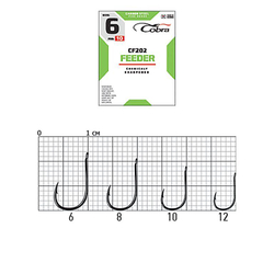 Крючки Cobra FEEDER MASTER сер. CF202 разм. 006 10шт.