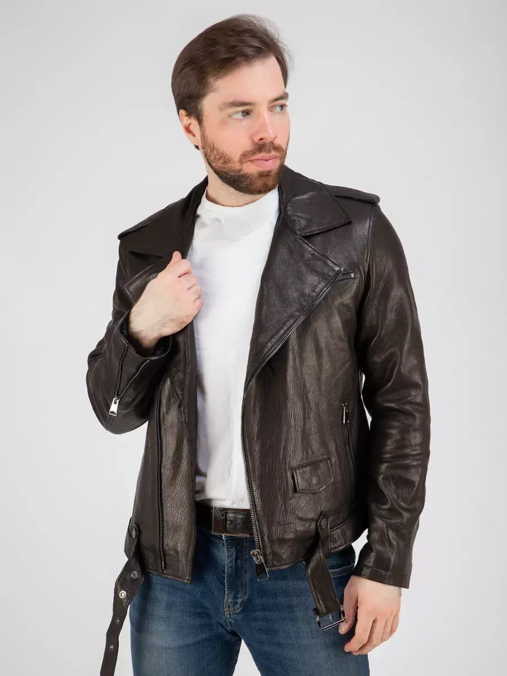 Куртка кожаная натуральная косуха