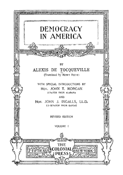 Democracy in America. Vol. 1 | Alexis de Tocqueville