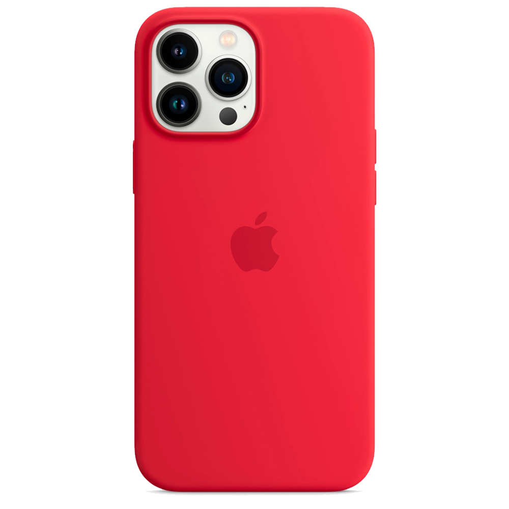 Силиконовый чехол с поддержкой MagSafe Apple Silicone Case для iPhone 13 Pro Max, Red (Красный)