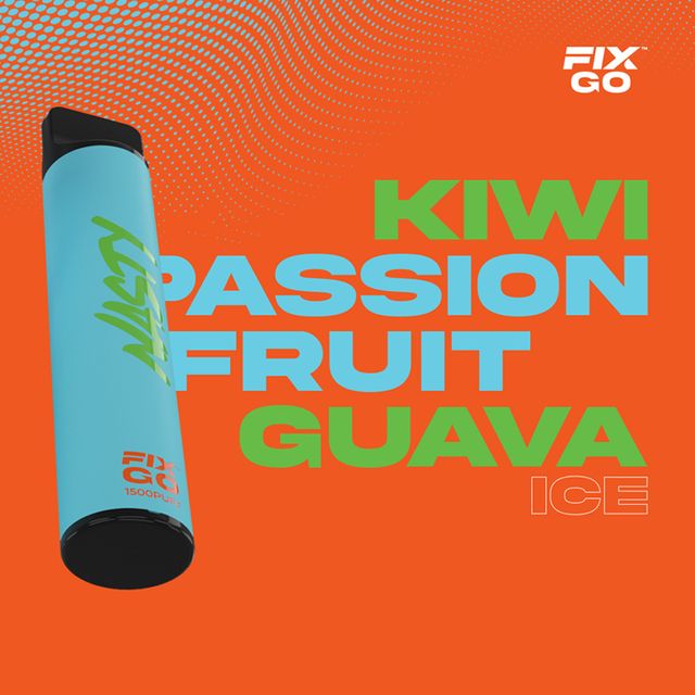 Одноразовый Pod Nasty Fix Go - Kiwi Passionfruit Guava Ice (1500 затяжек)