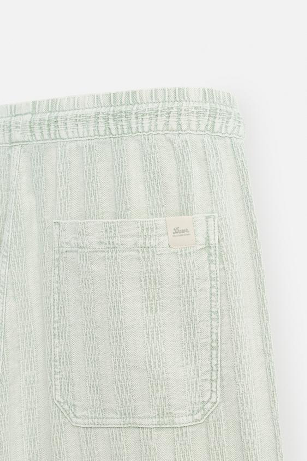 ZARA ЖАККАРДОВЫЕ БРЮКИ RELAXED FIT, СВЕТЛО-ЗЕЛЕНЫЙ