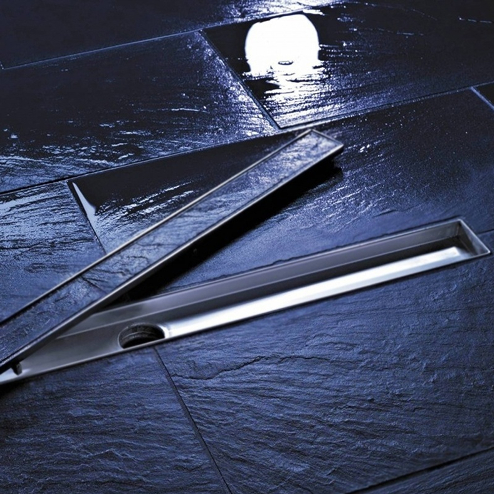 Дренажный канал 150 см TECE TECEdrainline прямой, без крышки, серебристый металлик 601500