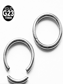 Кольцо сегментное для пирсинга 1,6 x 10 мм. Титан G23