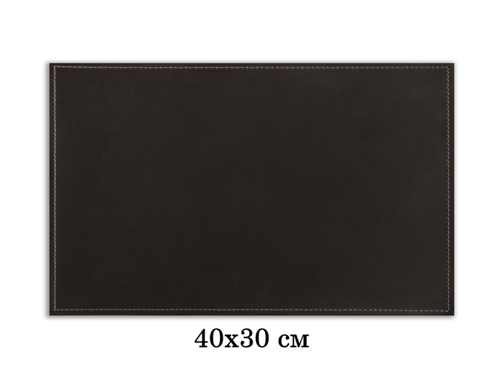 Бювар прямоугольный серия "Классика" 40х30 см кожа Cuoietto цвет темно-коричневый шоколад.