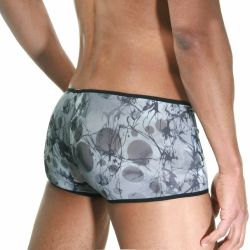 Мужские трусы хипсы серые с черной окантовкой Cosmos Colors GW30_GB