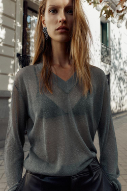 ZARA СЕРЬГИ-ЦВЕТЫ С КАМНЕМ, АНТРАЦИТОВО-СЕРЫЙ