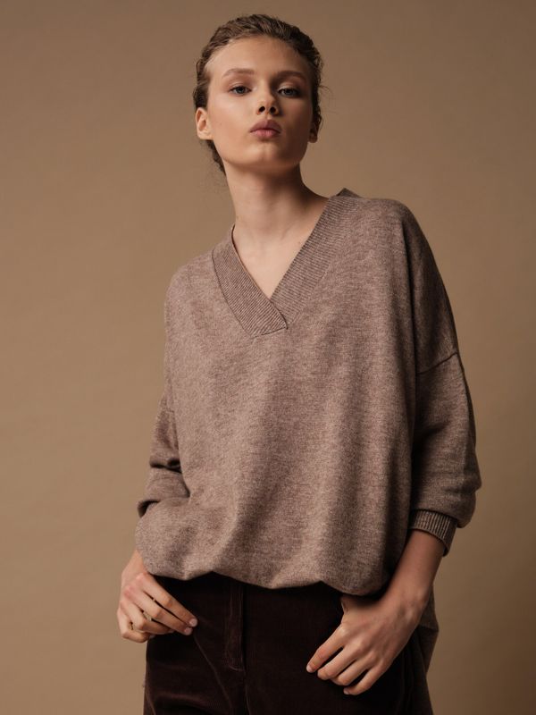 J0251-8006 Джемпер женский, темно-бежевый dbr