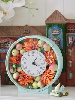 Часы - основа для декорирования (24 см, белые, Япония)