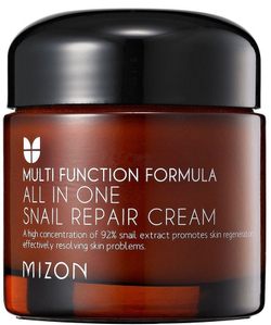 Mizon Крем с экстрактом улитки 92% ALL IN ONE SNAIL REPAIR CREAM, 75мл