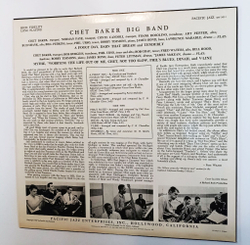 Винтажная виниловая пластинка LP Chet Baker Big Band Chet Baker Big Band (Japan 1979)