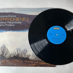 Винтажная виниловая пластинка LP Brahms Брамс, Симфония Symphony No. 2 (Германия 1975)