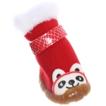 Ботинки зимние для животных «МОДНЫЙ БРО», на липучке, цвет красный, размер 5, 6см