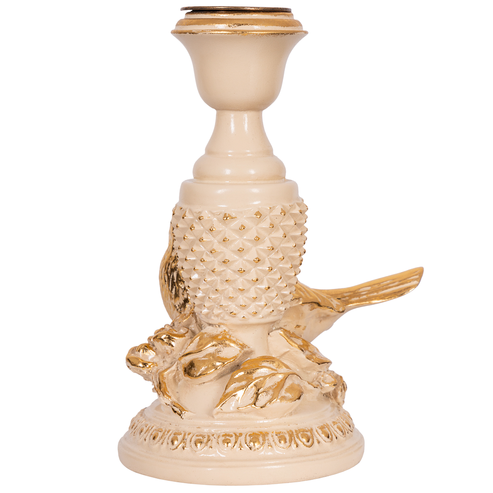 Подсвечник Птичка Терра левый Айвори