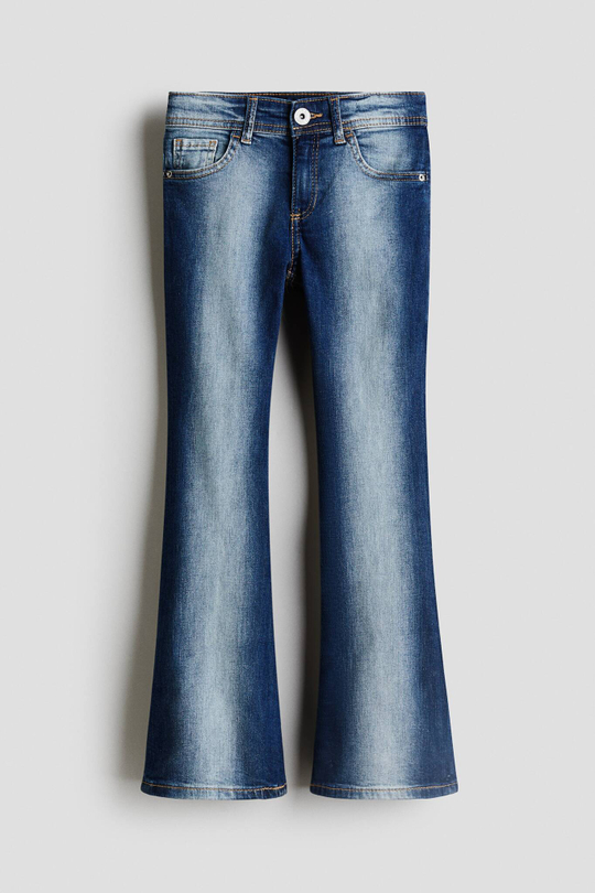 H&M Джинсы Flared Leg с заниженной талией, светло-синий