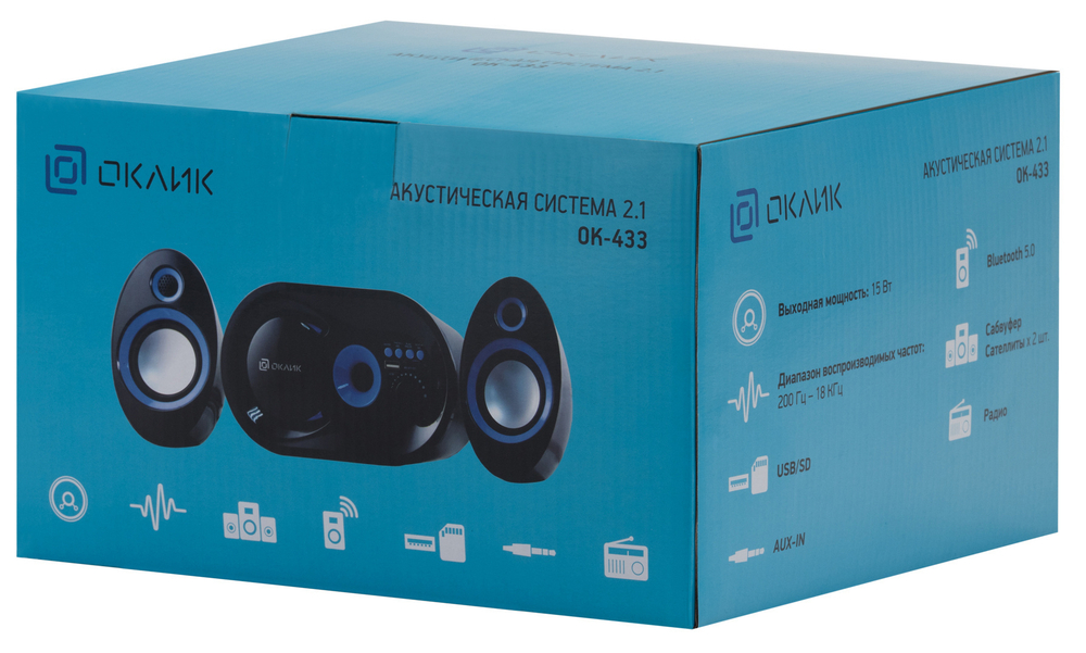 Компьютерная акустика 2.1 Oklick OK-433