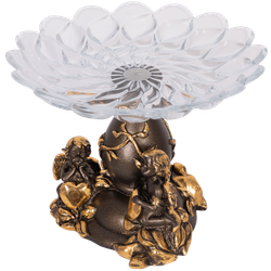 Фруктовница-конфетница Мерси Бронза