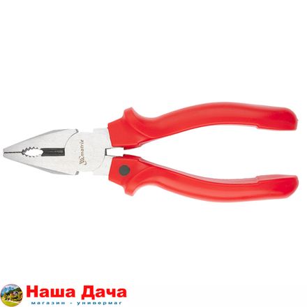 Плоскогубцы комбинированные Standard, 200 мм, шлифованные, пластмассовые рукоятки Matrix