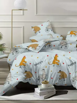 Простынь на резинке бязь Сказка "Цирк" 120x200 см