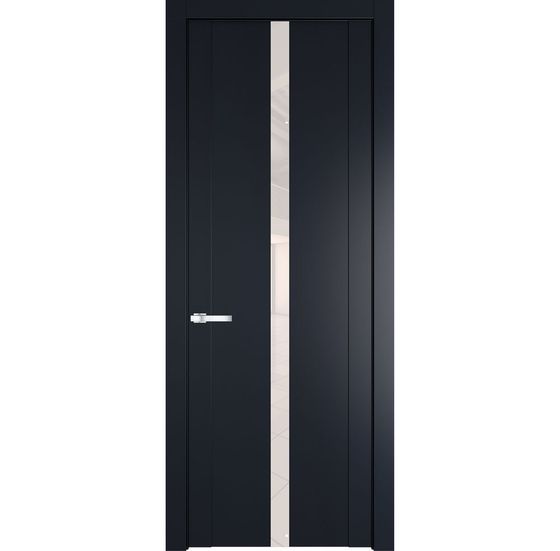 Межкомнатная дверь эмаль Profil Doors 1.8P нэви блу стекло перламутровый лак