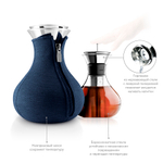 Чайник заварочный Tea maker в неопреновом текстурном чехле, 1 л, тёмно-синий, Eva Solo