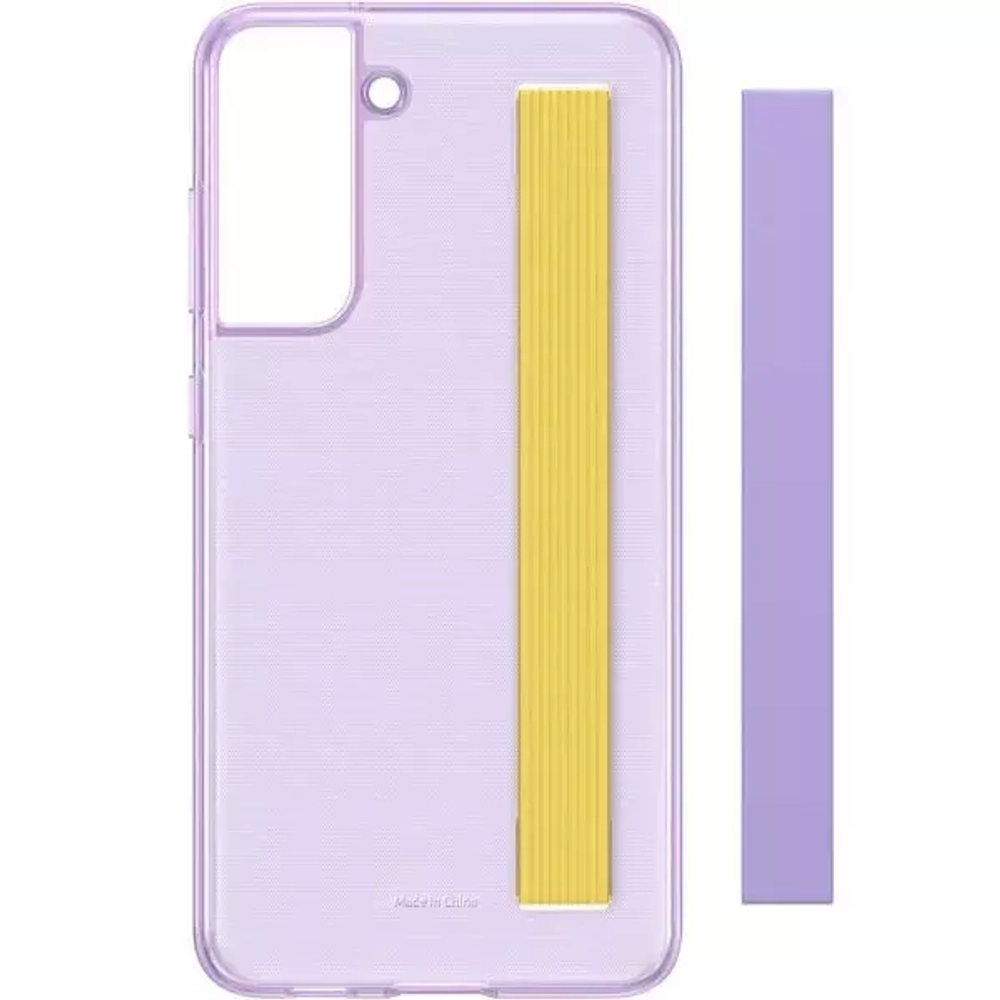 Чехол накладка Samsung Slim Strap Cover S21 FE violet