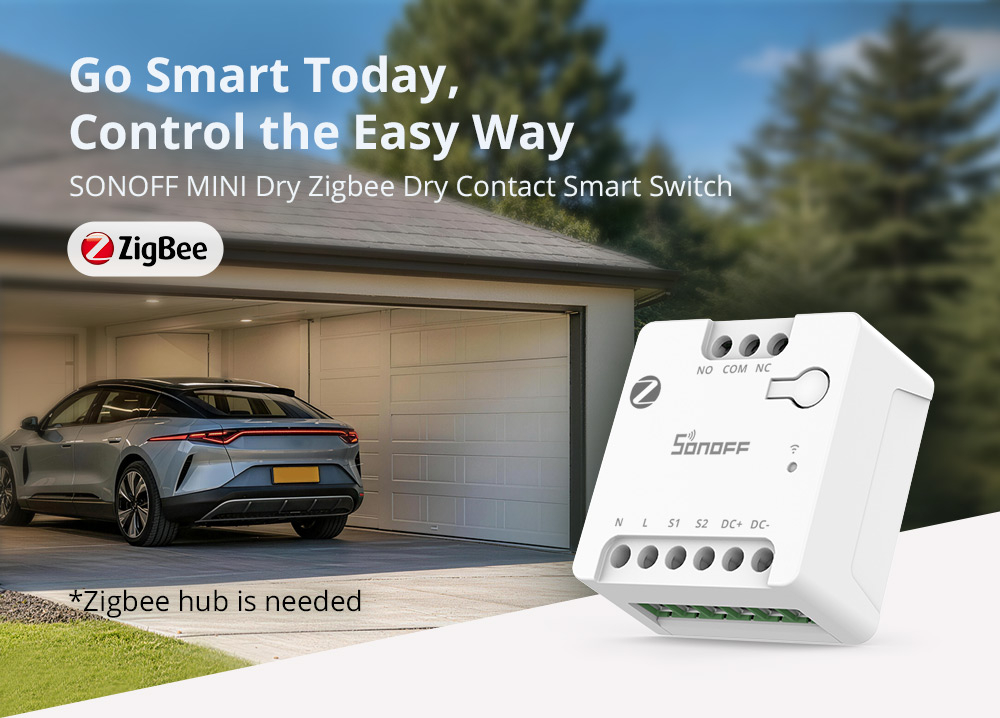 Реле ZigBee SONOFF MINI-ZBD сухой контакт