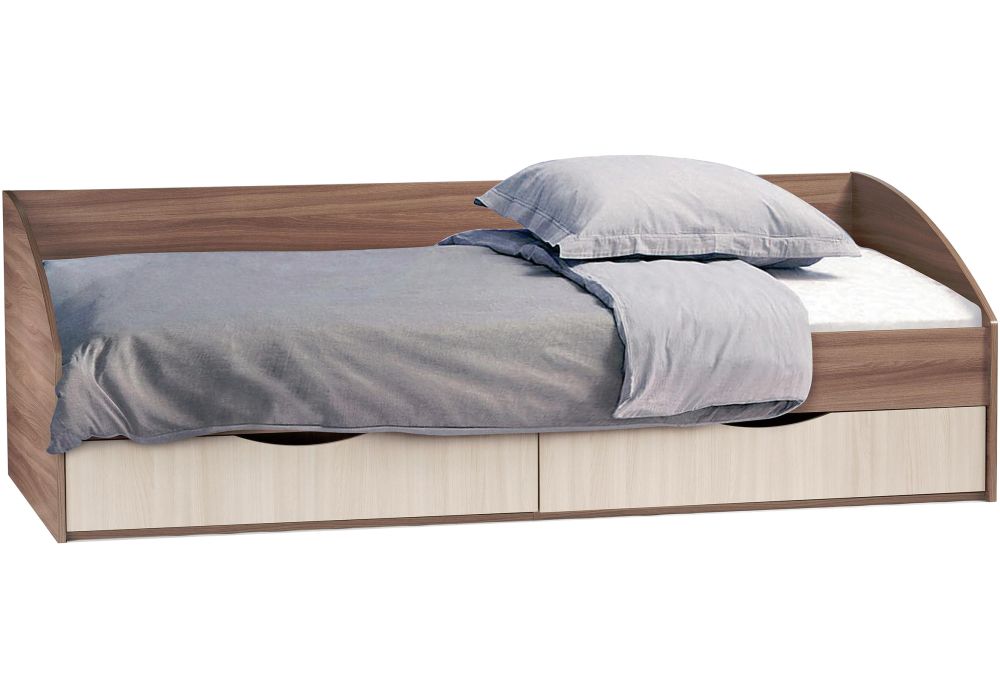 Подростковая кровать Классика шимо темный / шимо светлый