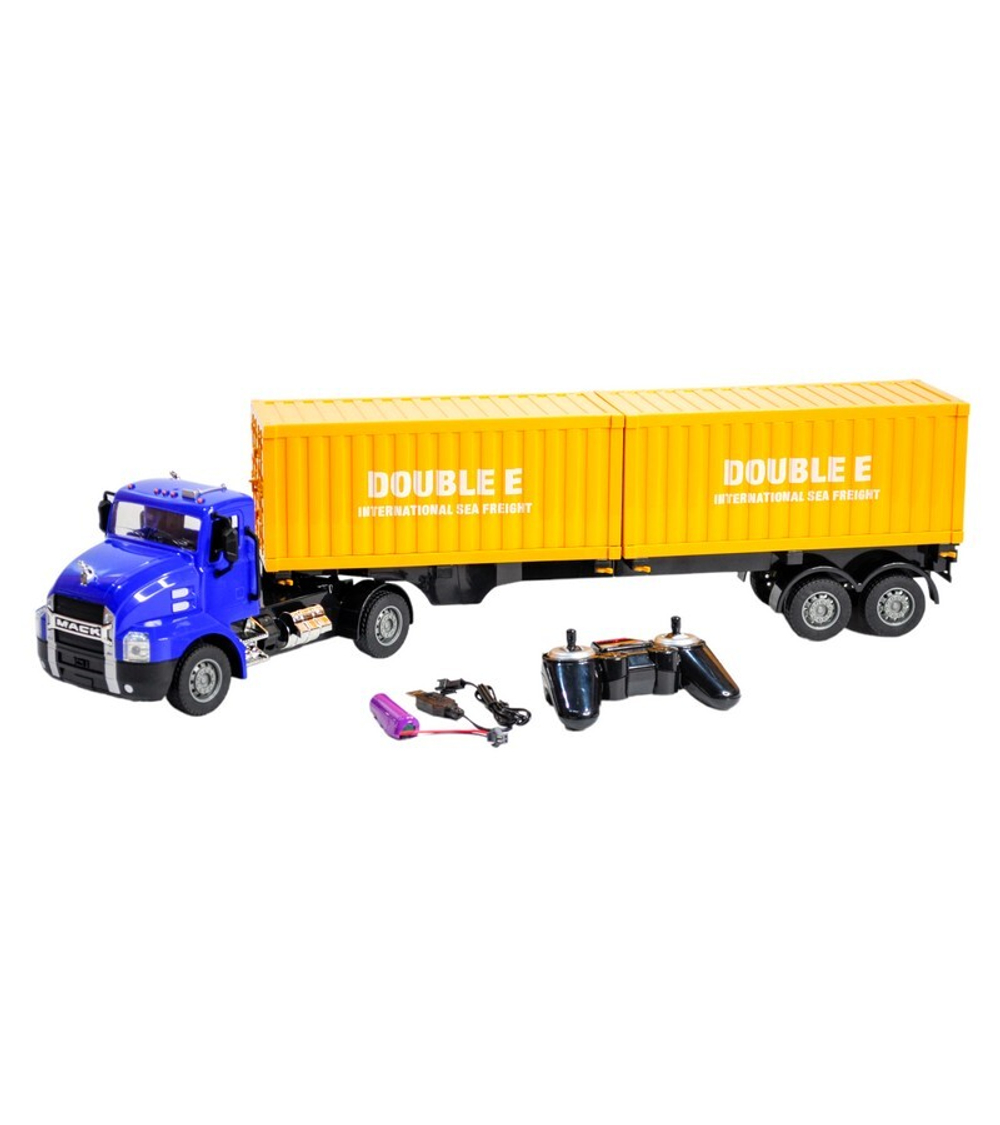 Радиоуправляемый тягач на 2 контейнера Double Eagle MACK 1/26 2.4G RTR