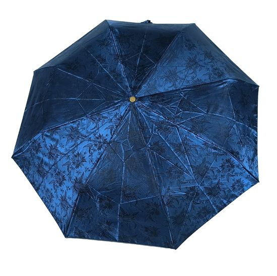 Жаккардовый женский зонт синий 120-D-04