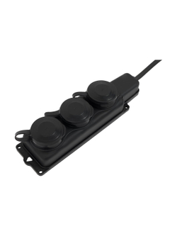 Удлинитель на каучуковой рамке Gigant Professional PEC-022 с/з КГ 3х2,5 4000Вт 3 розетки 10м 80052